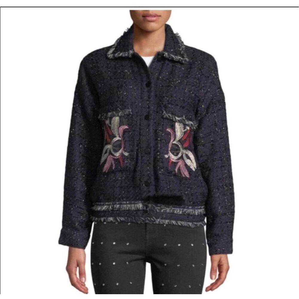 Foxiedox embroidered boho Anthro Parisian S blazer